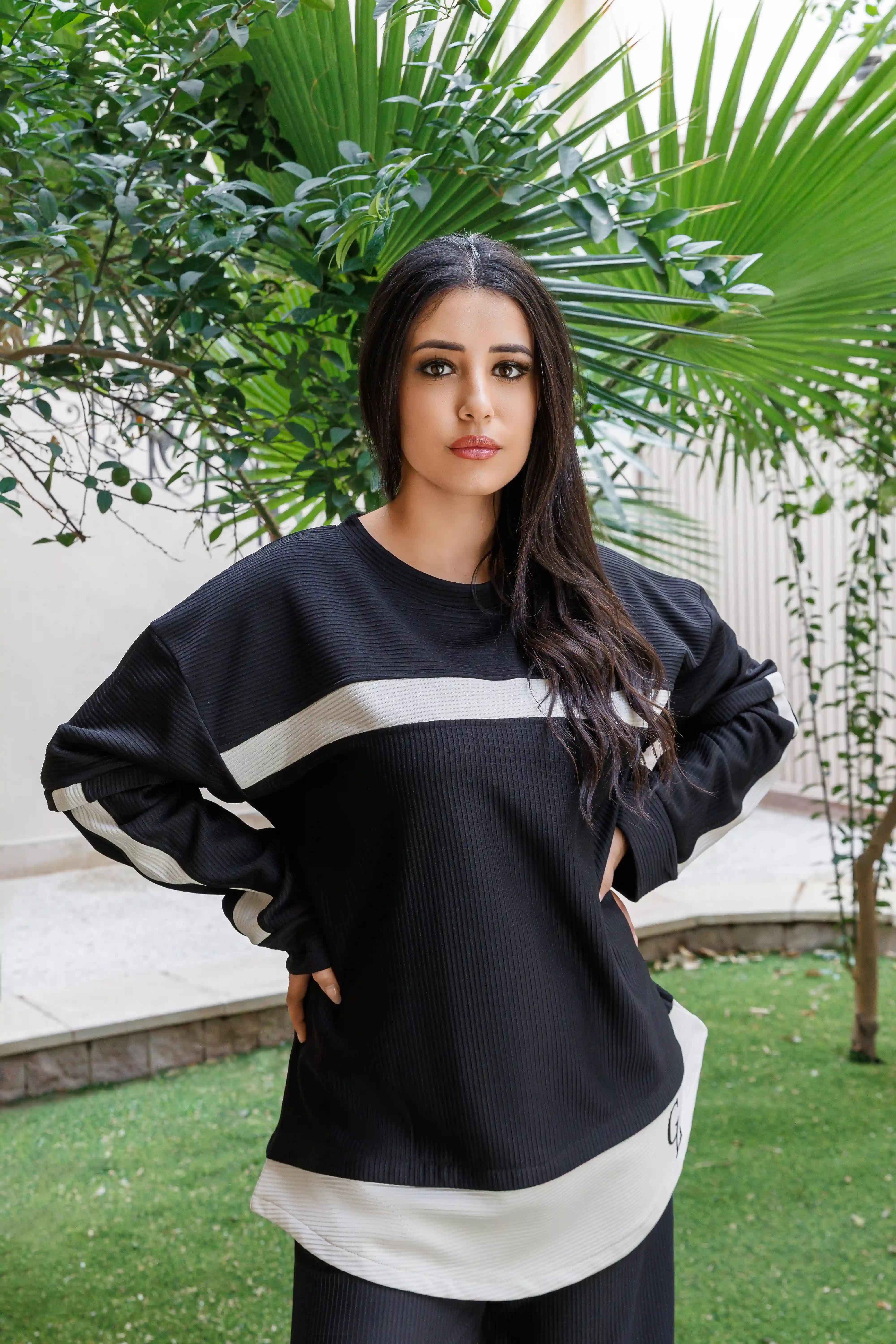 Ribbed Tracksuit Set (Hoodie + Pants)