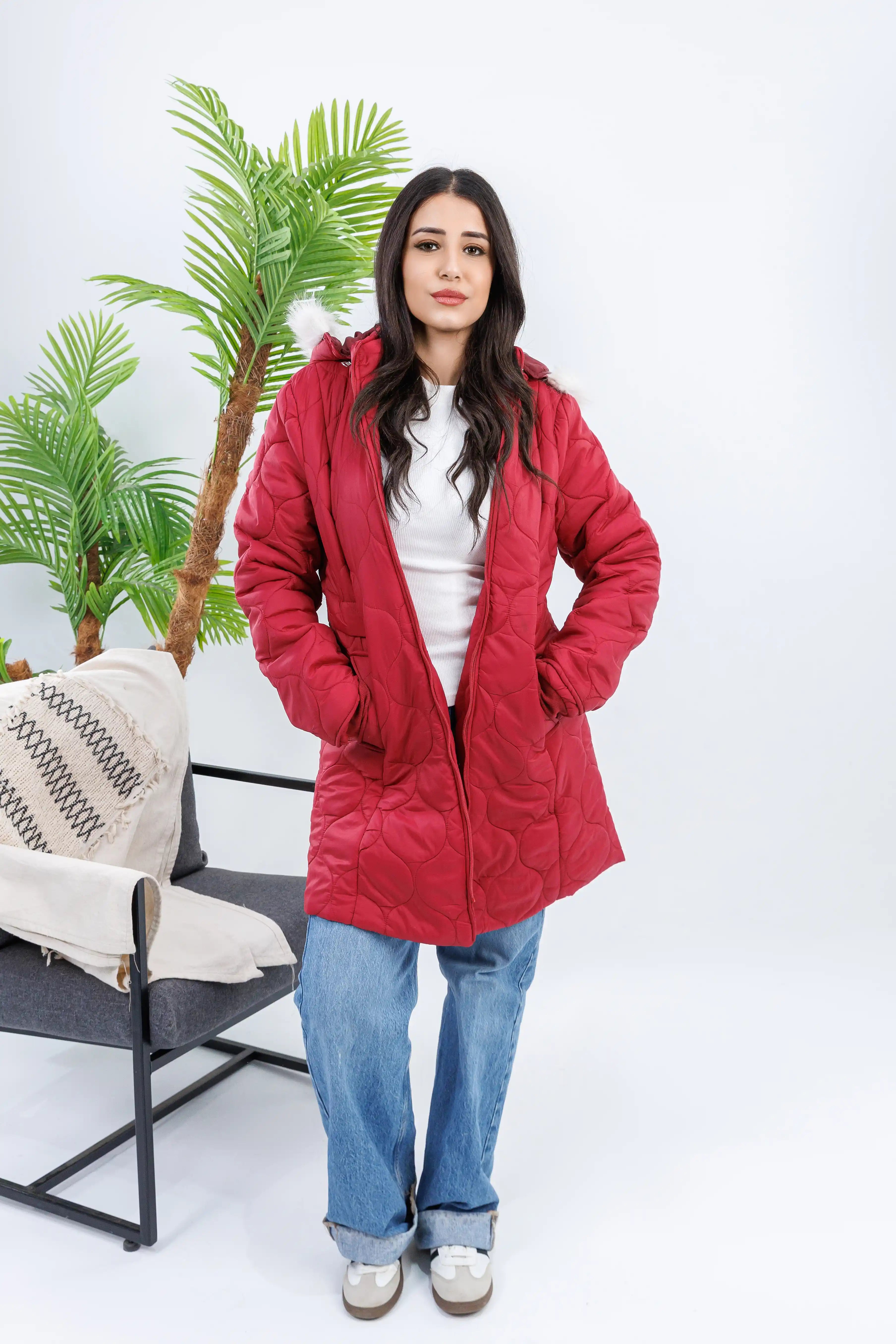 Quilted Waterproof Nylon Jacket (Fiber Lined)