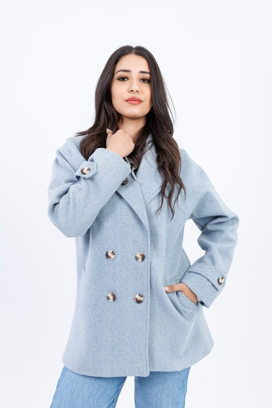 Short Double-Breasted Wool Jacket – 119