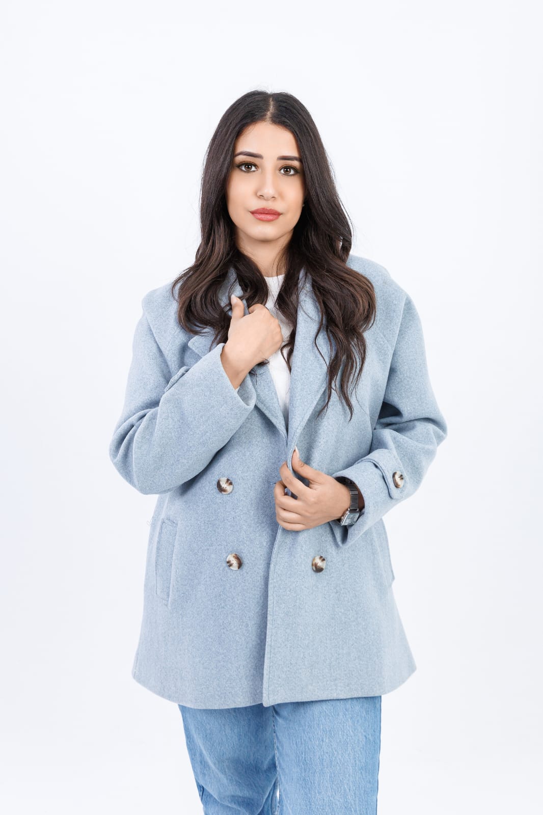 Short Double-Breasted Wool Jacket – 119