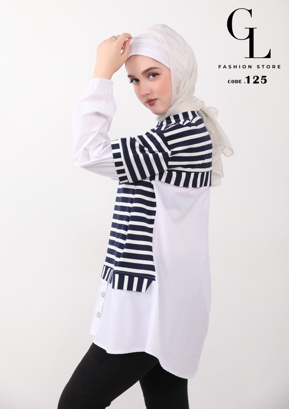 شميز قطن مع سينجل ليكرا