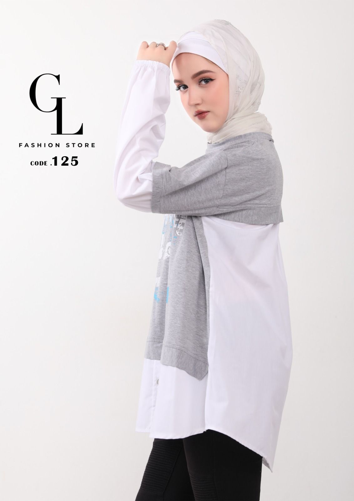 شميز قطن مع سينجل ليكرا