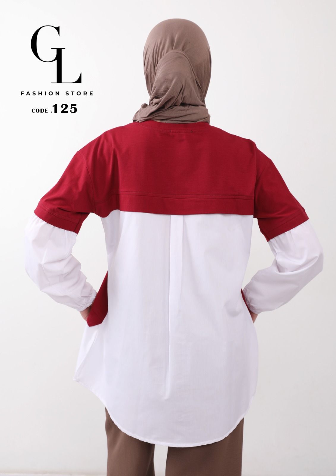 شميز قطن مع سينجل ليكرا